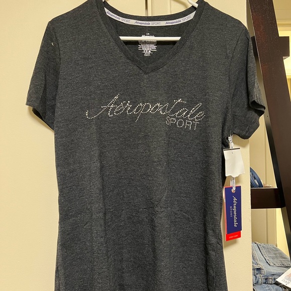 NWT - Aeropostale sport T-shirt charcoal gray - Size L - Picture 4 of 4